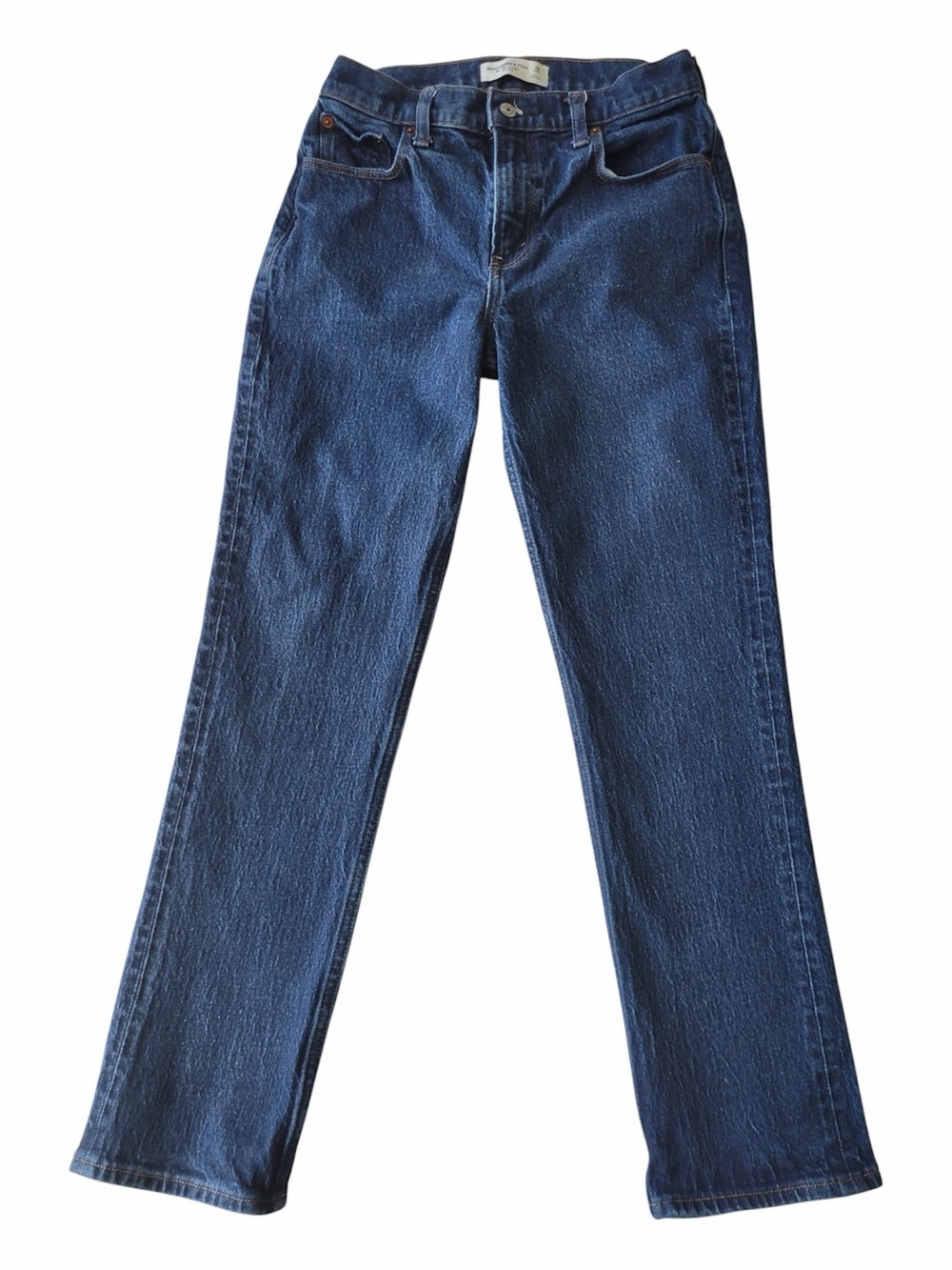 ✅ Abercrombie & Fitch 90’s straight mid rise Blue Jeans size 26 short